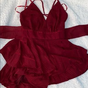 Maroon Romper